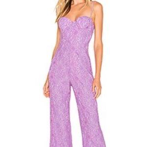 Lovers + friends lilac jumpsuit